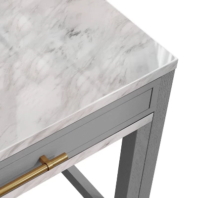 39" Gardenside Rectangle Nested Counter Height Dining Tables White/Light Gray - HOMES: Inside + Out 5 39" Gardenside Rectangle Nested Counter Height Dining Tables White/Light Gray - HOMES: Inside + Out - Image 5