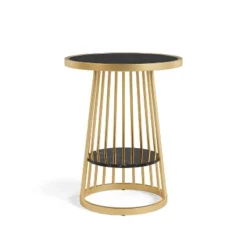 Tinful Modern Round Side Table - HOMES: Inside + Out -HOMES: Inside + Out Store GUEST 7736fde4 d066 4feb b3d6 0fb2508c5fd9