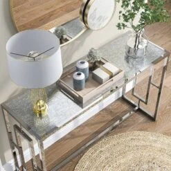 Stagge Glam Rectangle Sofa Table Chrome - HOMES: Inside + Out -HOMES: Inside + Out Store GUEST 7e435205 3131 482b 968e 6faa0332855f
