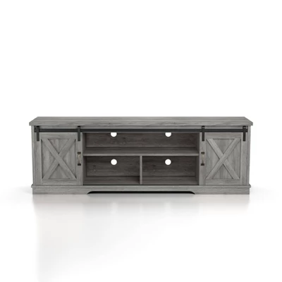 2pc Clander TV Stand And Bookcase Tower Set Vintage Gray Oak - HOMES: Inside + Out 11 2pc Clander TV Stand And Bookcase Tower Set Vintage Gray Oak - HOMES: Inside + Out - Image 11