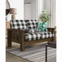 Jovie Gingham Rustic Loveseat - HOMES: Inside + Out -HOMES: Inside + Out Store GUEST 811faadd dc28 48fc 8c06 09255a27cd4d