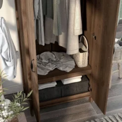 Andreasson Wardrobe Closet Distressed Walnut - HOMES: Inside + Out 14 Andreasson Wardrobe Closet Distressed Walnut - HOMES: Inside + Out -HOMES: Inside + Out Store GUEST 85416f54 3e7c 43b4 982d cb5077a3f410