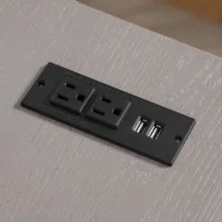 59" Gulnora L Shaped Desk With USB Power Ports - HOMES: Inside + Out -HOMES: Inside + Out Store GUEST 873ec60d faf3 44b5 b992 c1de8e7cb501