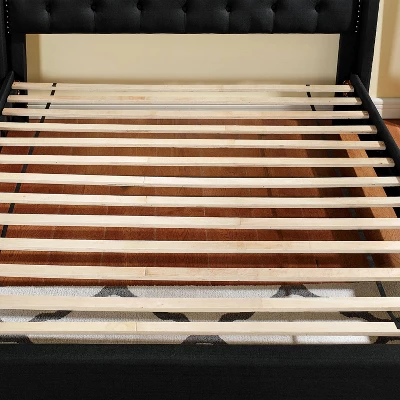 Bantris Tufted Headboard Platform Bed - HOMES: Inside + Out 2 Bantris Tufted Headboard Platform Bed - HOMES: Inside + Out - Image 2