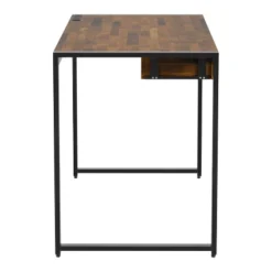 Eriboll Writing Desk With 1 Drawer And USB Plug Sand Black/Natural Tone - HOMES: Inside + Out -HOMES: Inside + Out Store GUEST 89f1f874 6413 4dd5 ab11 9559f6ebea22