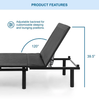 Serene Adjustable Back Support Bed Frame - HOMES: Inside + Out 3 Serene Adjustable Back Support Bed Frame - HOMES: Inside + Out - Image 3