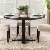 Greiger Round Dining Table Black - HOMES: Inside + Out