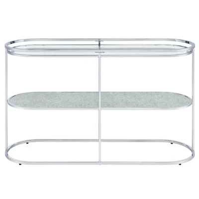 Yarmuth Glam 1 Shelf Sofa Table Chrome - HOMES: Inside + Out 4 Yarmuth Glam 1 Shelf Sofa Table Chrome - HOMES: Inside + Out - Image 4