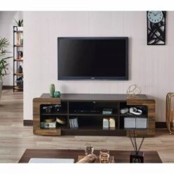 Dimanche TV Stand For TVs Up To 70" Dark Wenge - HOMES: Inside + Out