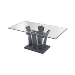 72" Lexinton Rectangle Glass Top Dining Table - HOMES: Inside + Out -HOMES: Inside + Out Store GUEST 95be9419 52fd 4761 b267 de2fb0fd4ced
