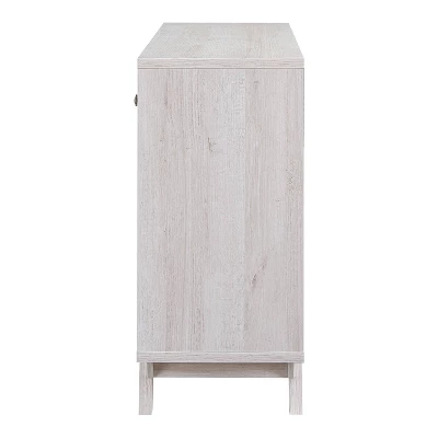 Abrama 2 Drawer Buffet White Oak/Distressed Gray - HOMES: Inside + Out 3 Abrama 2 Drawer Buffet White Oak/Distressed Gray - HOMES: Inside + Out - Image 3