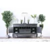 Maja Contemporary Buffet Server Dark Gray - HOMES: Inside + Out