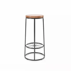 Set Of 2 33" Pilat Barstools With Wood Seat Warm Oak - HOMES: Inside + Out -HOMES: Inside + Out Store GUEST 9d3d9d88 02c1 4a47 b2f8 74891f0b1955