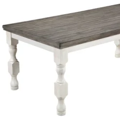 78" Cambrien Rustic Two-Tone Dining Table Antique White/Gray - HOMES: Inside + Out 12 78" Cambrien Rustic Two-Tone Dining Table Antique White/Gray - HOMES: Inside + Out -HOMES: Inside + Out Store GUEST 9ee0fa98 1c69 44c6 8e37 c2b0bd51c779