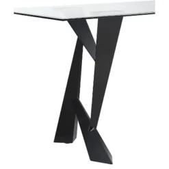 58" Darrah Modern Rectangle Glass Top Dining Table Black/Clear - HOMES: Inside + Out 14 58" Darrah Modern Rectangle Glass Top Dining Table Black/Clear - HOMES: Inside + Out -HOMES: Inside + Out Store GUEST a1cdd837 898e 410c 996d f775d75ca070