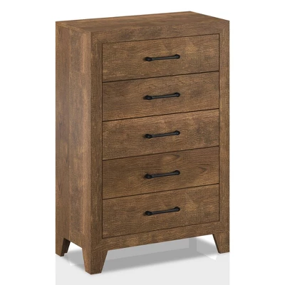 3pc Queen Quail Transitional Bedroom Set Rustic Light Walnut - HOMES: Inside + Out 3 3pc Queen Quail Transitional Bedroom Set Rustic Light Walnut - HOMES: Inside + Out - Image 3
