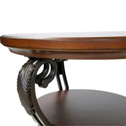 Telmin Traditional Side Table Brown Cherry - HOMES: Inside + Out -HOMES: Inside + Out Store GUEST a337b430 d815 4351 a555 906e27d872b9