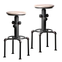 3pc Regalla Industrial Bar Height Dining Table Set Antique Black/Natural Tone - HOMES: Inside + Out 13 3pc Regalla Industrial Bar Height Dining Table Set Antique Black/Natural Tone - HOMES: Inside + Out -HOMES: Inside + Out Store GUEST a45fd20c bc66 4c94 a64e cb340abca7b6