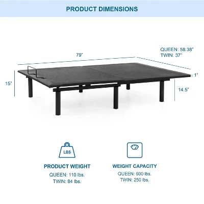 Serene Adjustable Back Support Bed Frame - HOMES: Inside + Out 5 Serene Adjustable Back Support Bed Frame - HOMES: Inside + Out - Image 5