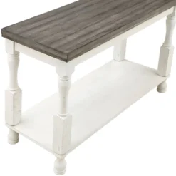 Philoree Farmhouse Console Table Antique White - HOMES: Inside + Out -HOMES: Inside + Out Store GUEST ab4988fb 77be 43bc bab4 f4a0f1bb8136