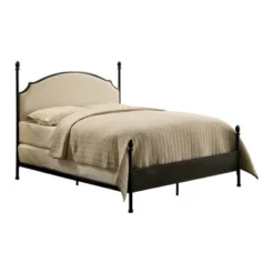 Geraldine Upholstered Headboard Poster Panel Bed Powder Coated Gun Metal - HOMES: Inside + Out 8 Geraldine Upholstered Headboard Poster Panel Bed Powder Coated Gun Metal - HOMES: Inside + Out -HOMES: Inside + Out Store GUEST abf61064 8b97 4a66 a90a e65612d4e539