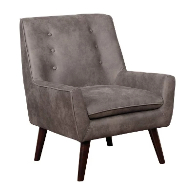 Center Button Tufted Accent Chair - HOMES: Inside + Out 3 Center Button Tufted Accent Chair - HOMES: Inside + Out - Image 3