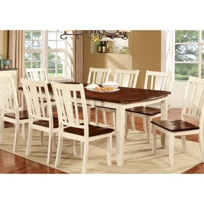Earlton Curved Edge Extendable Dining Table Red/White - HOMES: Inside + Out 2 Earlton Curved Edge Extendable Dining Table Red/White - HOMES: Inside + Out - Image 2