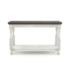 Philoree Farmhouse Console Table Antique White - HOMES: Inside + Out -HOMES: Inside + Out Store GUEST b1fc7c39 8b9a 46be a569 974d896e36c9