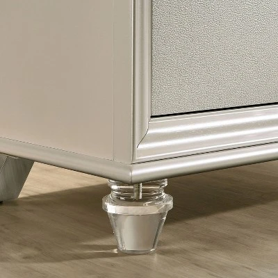 2pc Granite Nightstand And Dresser Set Pearl White - HOMES: Inside + Out 7 2pc Granite Nightstand And Dresser Set Pearl White - HOMES: Inside + Out - Image 7