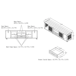 Garda Multi Storage Tv Stand For Tvs Up To 70" - HOMES: Inside + Out -HOMES: Inside + Out Store GUEST ba4e2a9c b349 4891 9f9c cc105cf204e6