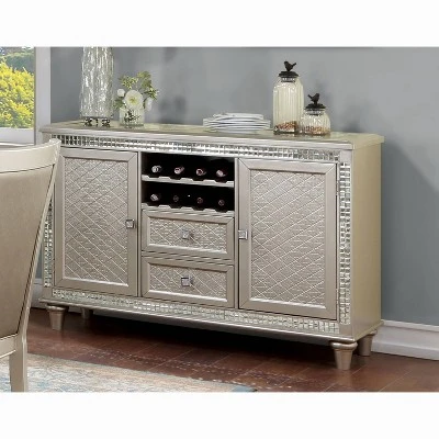 Jenra 2 Drawer Buffet Server Champagne - HOMES: Inside + Out 1 Jenra 2 Drawer Buffet Server Champagne - HOMES: Inside + Out