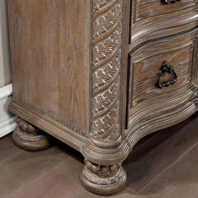 Lellen 9 Drawer Detailed Dresser Rustic Natural Tone - HOMES: Inside + Out 5 Lellen 9 Drawer Detailed Dresser Rustic Natural Tone - HOMES: Inside + Out - Image 5