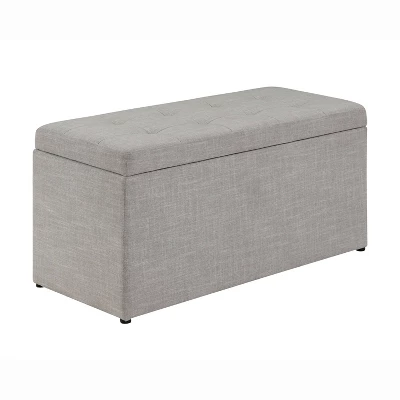Hilltop Storage Bench With 2 Ottomans Beige - HOMES: Inside + Out 3 Hilltop Storage Bench With 2 Ottomans Beige - HOMES: Inside + Out - Image 3