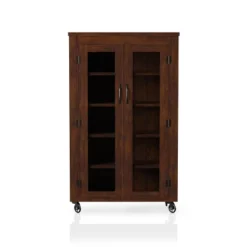 Mayab Industrial 5 Shelves Mobile Cabinet Vintage Walnut - HOMES: Inside + Out 6 Mayab Industrial 5 Shelves Mobile Cabinet Vintage Walnut - HOMES: Inside + Out -HOMES: Inside + Out Store GUEST caf2359c be51 4a9e ac88 c507d4c3f9be