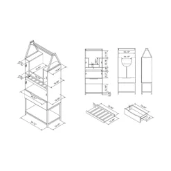 Meluse Multi Storage Wine Cabinet Light Hickory - HOMES: Inside + Out -HOMES: Inside + Out Store GUEST cbf84a67 da8f 46a7 b0fc 4665537113fe