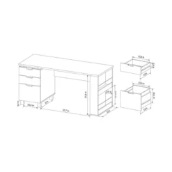 Abella Office Desk Espresso - HOMES: Inside + Out -HOMES: Inside + Out Store GUEST cc438a1c c155 46c3 9c25 acb6324d3d91