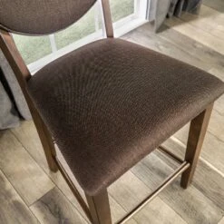 Set Of 2 Raven Padded Seat Counter Height Barstools Walnut - HOMES: Inside + Out -HOMES: Inside + Out Store GUEST cf45efca c761 43a4 9ecb 5378acbf965d