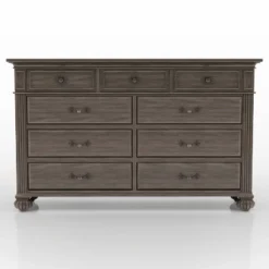 Pennings 9 Drawer Dresser With Mirror Gray - HOMES: Inside + Out 16 Pennings 9 Drawer Dresser With Mirror Gray - HOMES: Inside + Out -HOMES: Inside + Out Store GUEST cfd4b074 7012 4274 a748 5edd201576d3