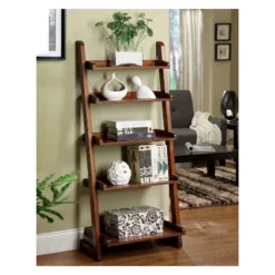 55" Claire 5 Shelf Ladder Bookcase Oak - HOMES: Inside + Out