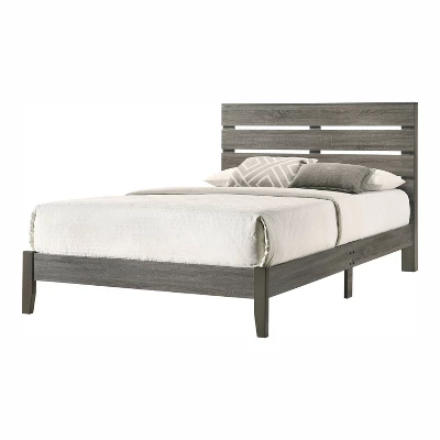 Derries Slatted Platform Bed Gray - HOMES: Inside + Out 4 Derries Slatted Platform Bed Gray - HOMES: Inside + Out - Image 4