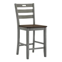 2pk Danforthe Ladder Back Counter Height Chairs - HOMES: Inside + Out -HOMES: Inside + Out Store GUEST d2c937a8 49ba 430e 9027 74ad59ebe9ec