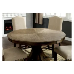 Iohomes Jellison Transitional Round Dining Table Light Oak - HOMES: Inside + Out 5 Iohomes Jellison Transitional Round Dining Table Light Oak - HOMES: Inside + Out -HOMES: Inside + Out Store GUEST d31f301f 0696 4c10 b77e 1a5545b3662d