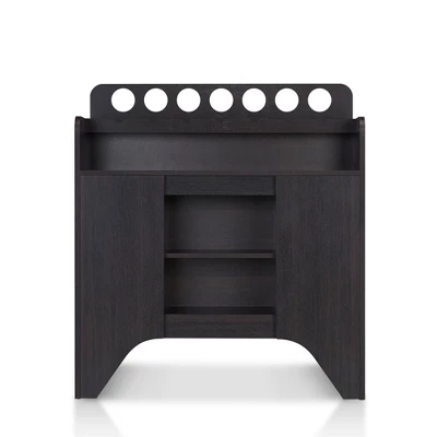 Belfi Wine Cabinet Espresso - HOMES: Inside + Out 2 Belfi Wine Cabinet Espresso - HOMES: Inside + Out - Image 2