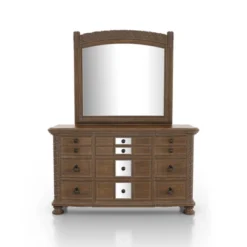 2pc Lellen Dresser And Mirror Set Rustic Natural Tone - HOMES: Inside + Out -HOMES: Inside + Out Store GUEST d522efa9 9b01 4859 849e fdbbc5a8d849
