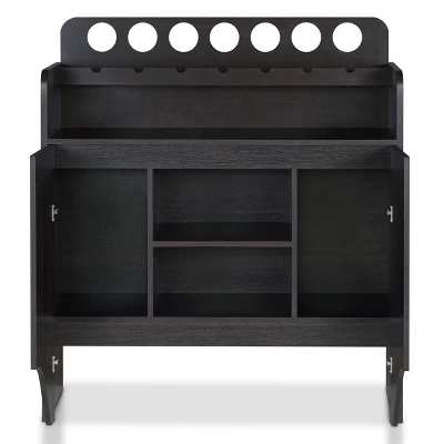 Belfi Wine Cabinet Espresso - HOMES: Inside + Out 5 Belfi Wine Cabinet Espresso - HOMES: Inside + Out - Image 5