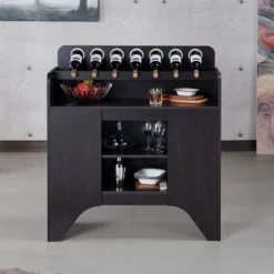 Belfi Wine Cabinet Espresso - HOMES: Inside + Out