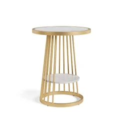Tinful Modern Round Side Table - HOMES: Inside + Out -HOMES: Inside + Out Store GUEST db824f3b 2260 474f afa6 9ccfa5e9ee1c
