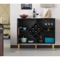 Miko Wine Cabinet Galaxy Black - HOMES: Inside + Out -HOMES: Inside + Out Store GUEST df84c28d 69bb 480e 9511 4406fc7f1209