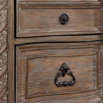 Lellen 9 Drawer Detailed Dresser Rustic Natural Tone - HOMES: Inside + Out 4 Lellen 9 Drawer Detailed Dresser Rustic Natural Tone - HOMES: Inside + Out - Image 4