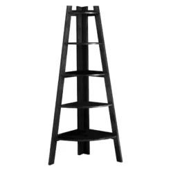 63.25" Lynch 5 Shelf Corner Bookcase - HOMES: Inside + Out -HOMES: Inside + Out Store GUEST e029db51 e774 413c 8a8c aad3cefadcfa